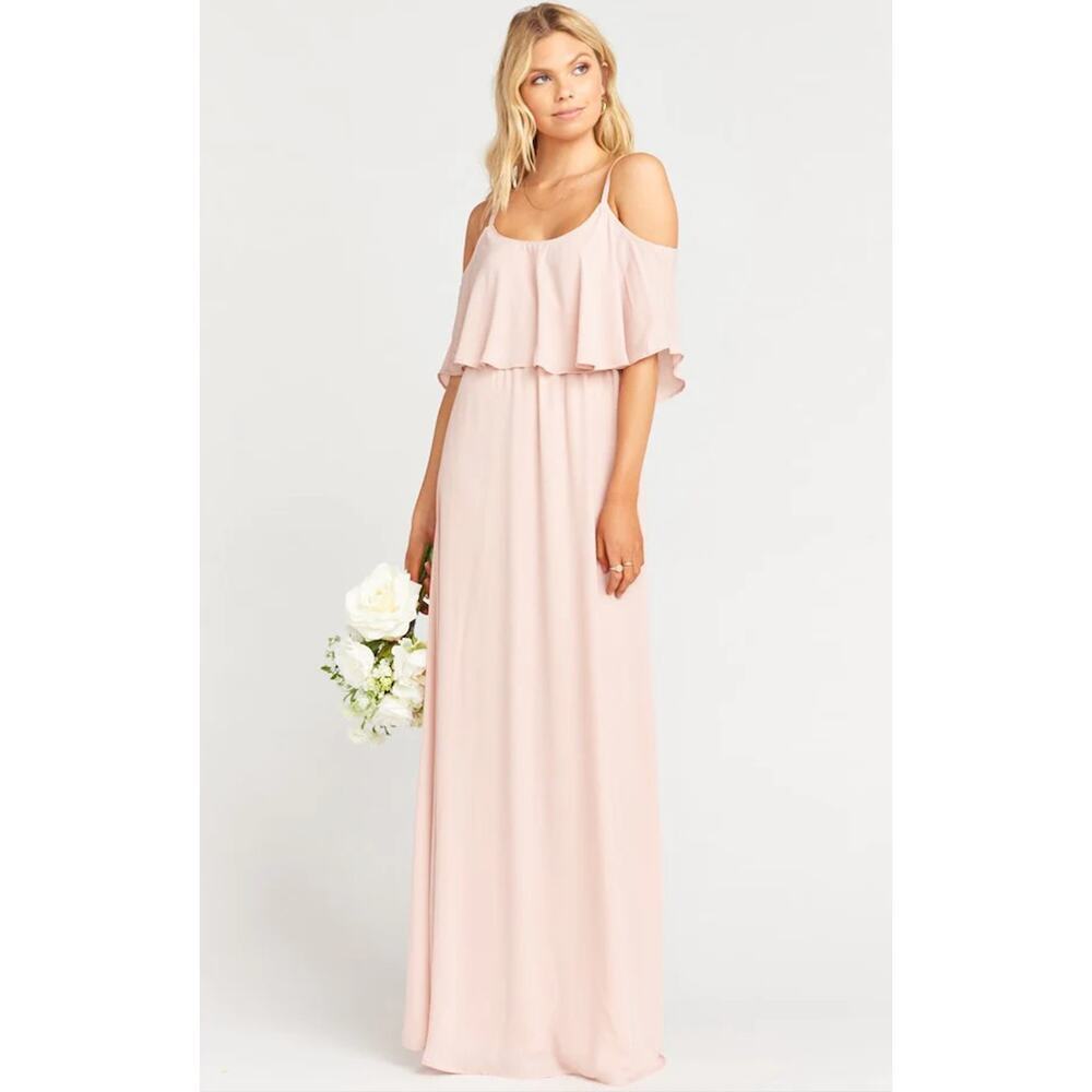 NWT Show Me Your Mumu Caitlin Ruffle Maxi Dress Size L